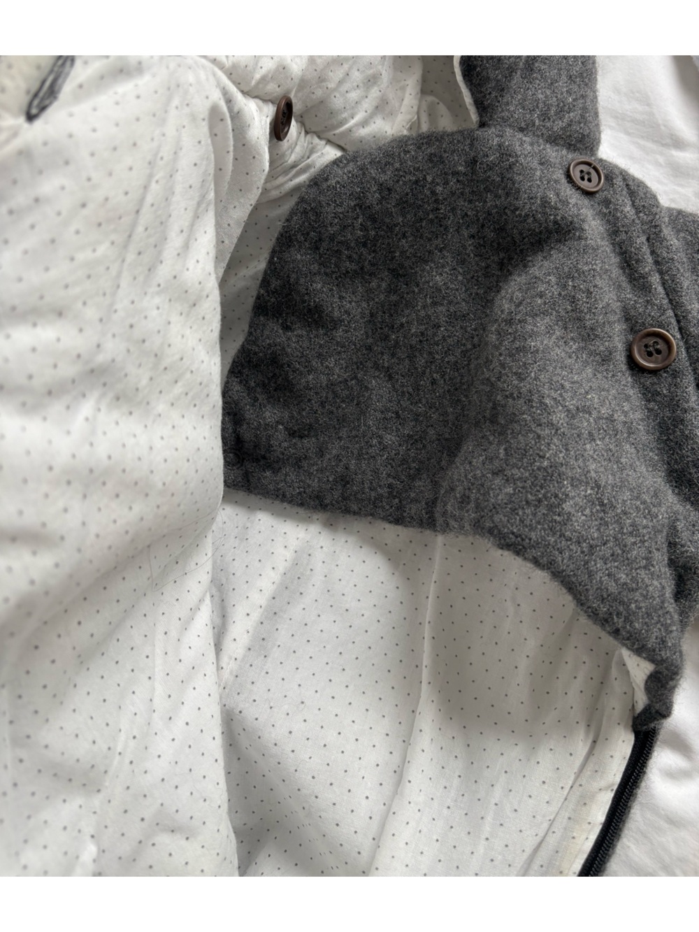 Bonpoint Wool Hooded Baby One-Piece - Picture 6 of 7